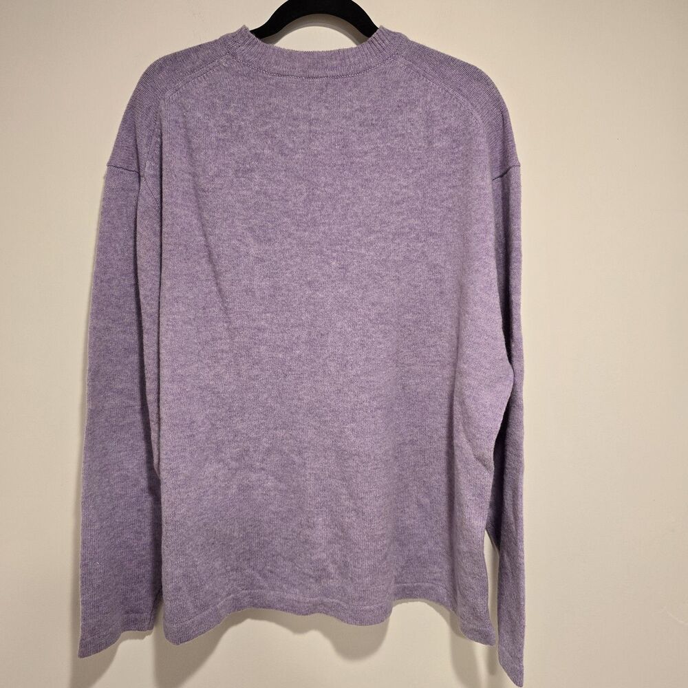 Y2K GAP 100% Lambswool Sweater Crewneck Pastel Purple XXL Womens Easter Preppy - Picture 7 of 9